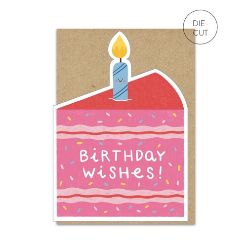 Big Slice Of Cake Birthday Card | Die-cut Birthday Card
