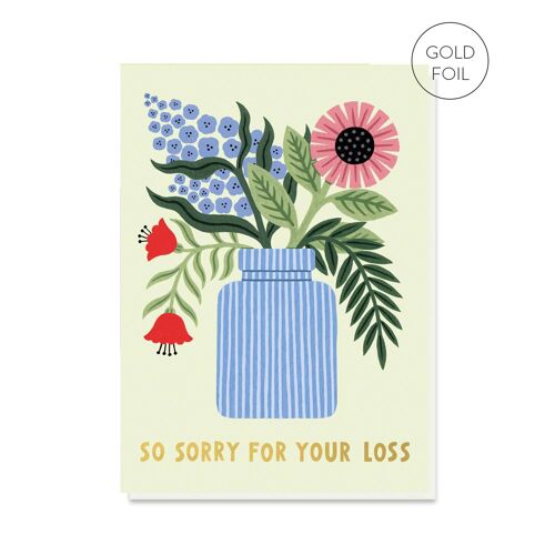Sorry For Your Loss Card | Floral Sympathy Card