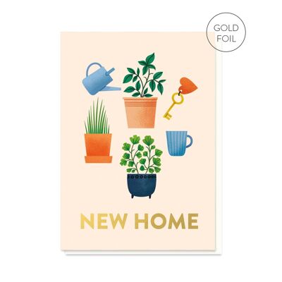 Carta della nuova casa del giardino delle erbe | Amante delle piante | Carta di inaugurazione della casa