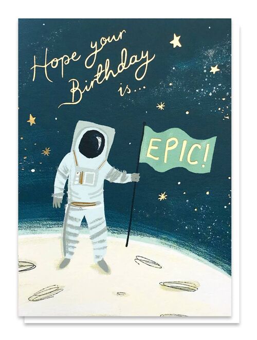 Epic Space Birthday Card | Cards For Men | Luxury Foil Card