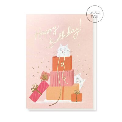 Perfect Presents Geburtstagskarte | Luxuriöse Goldfolienkarte