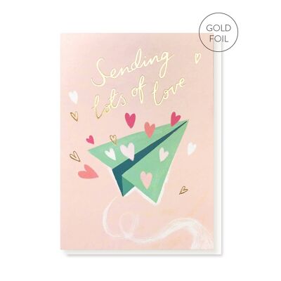 Lots Of Love Card | Friendship Card | Luxury Gold Foil Card