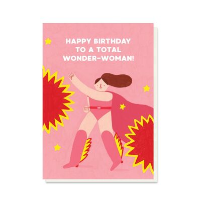 Wonder Woman Geburtstagskarte | Frauenpower | Feministische Karte