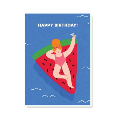 Melon Birthday Card | Summer Holiday | Quirky Card