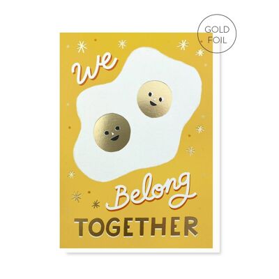 Double Yolker Anniversary Card | Luxury Gold Foil Card