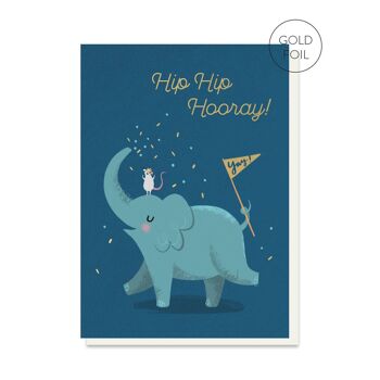 Carte d’anniversaire pour enfants éléphants | Carte animaux | Carte Enfant 1