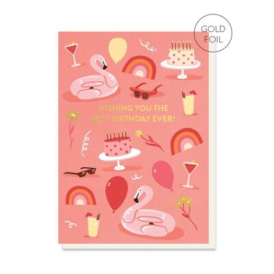 Best Birthday Ever Card | Luxury Gold Foil Card