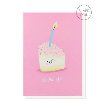 Carte d’anniversaire Blow Me Rude | Carte d'anniversaire coquine 1