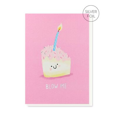 Carte d’anniversaire Blow Me Rude | Carte d'anniversaire coquine