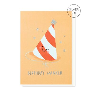 Tarjeta de cumpleaños grosera del Wanker del cumpleaños | Tarjeta traviesa