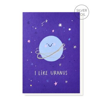 Carte d’amour Uranus | Carte humoristique | Carte effrontée 1