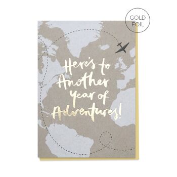Une autre année d'aventures | Carte d'anniversaire | Anniversaire 2