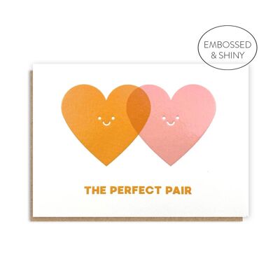 Tarjeta de aniversario de pareja perfecta | Tarjeta Contemporánea