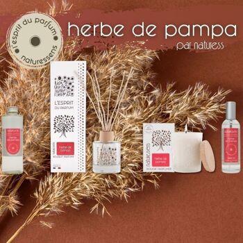 BOUGIE PARFUMEE CIRE VEGETALE HERBE DE PAMPA 2