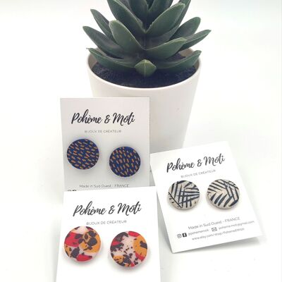 Polymer clay earrings