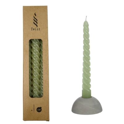 Set of 3 twisted candles