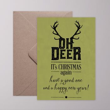 Carte de voeux - Oh Deer 4
