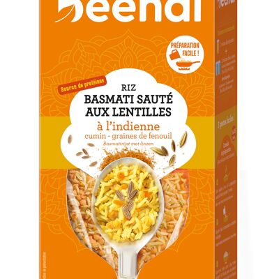 Bedi BASMATI-REIS, sautiert MIT LINSEN nach indischer Art, 250 g