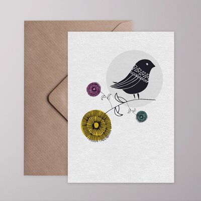 Greeting card - bird