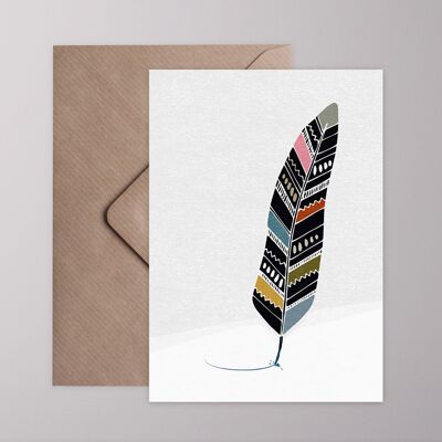 Greeting card - feather