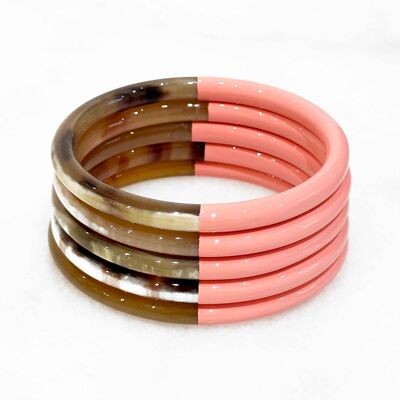 Colorful real horn bracelet - Color 2339C