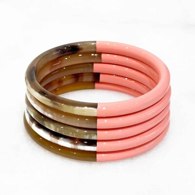 Bracelet coloré en corne véritable - Couleur 2339C