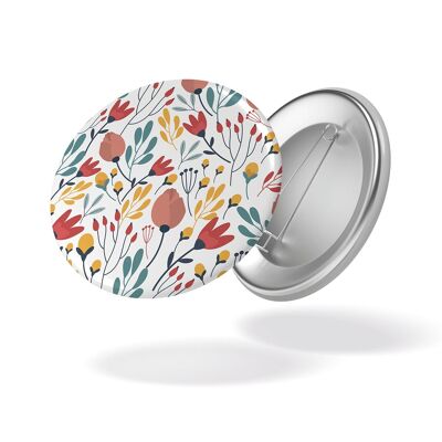 Floral pattern - Badge #119