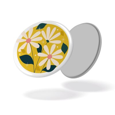 Im Garten - Gänseblümchen gelber Hintergrund - Magnet #99