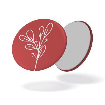 Fiore sfondo rosso - Magnete n. 115