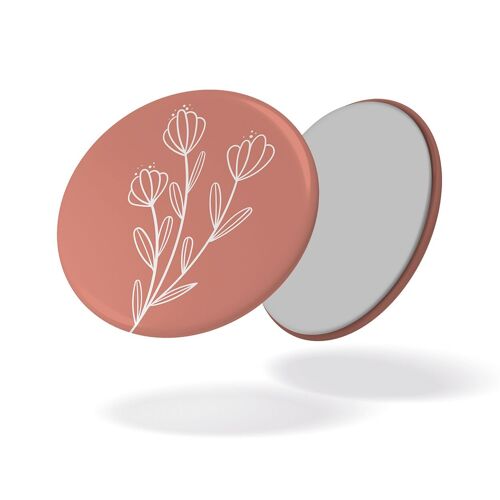 Fleur fond rose - Magnet #118