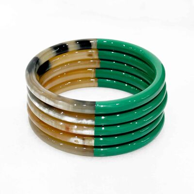 Bracelet coloré en corne véritable - Couleur 7726C