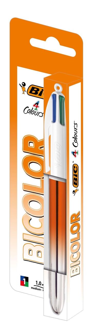 stylo 4 Couleurs BIC bicolores - coloris aléatoire 2