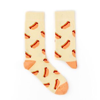 Chaussettes hot-dog unisexes 1