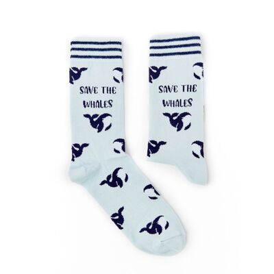Unisex-Socken „Save The Whale“.
