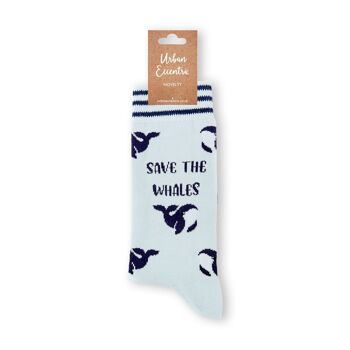 Chaussettes unisexes Save The Whale 2