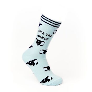 Chaussettes unisexes Save The Whale 3