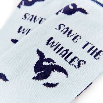 Chaussettes unisexes Save The Whale 4