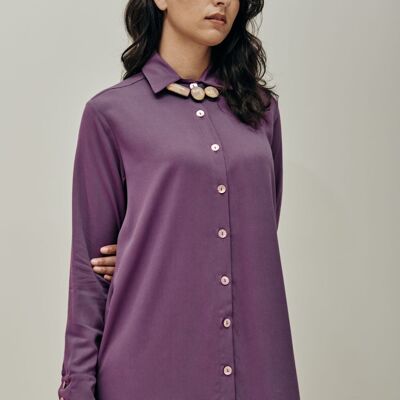 Robe chemise Row - Aubergine