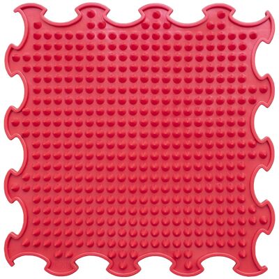 Ortoto Esterilla Masaje Sensorial Puzzle Spikes Rojo Fresa
