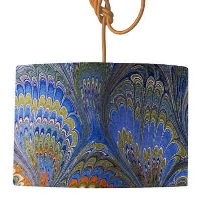 Peacock Marbled Lamp Shade