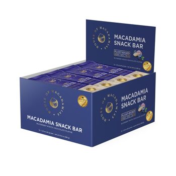 Snack Bar Macadamia, Chocolat Blanc Myrtille, 12 x 40g 5