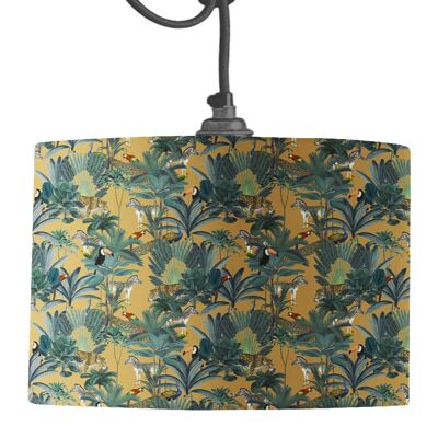 Darwin's Menagerie Mustard Pattern Lamp Shade