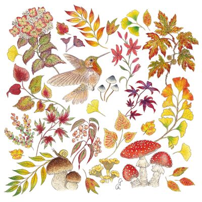 Tovagliolo Autunno Amore 33x33