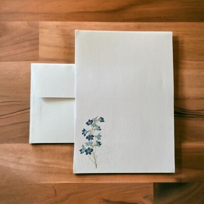 Recueil de papier à lettres de fleurs de maïs