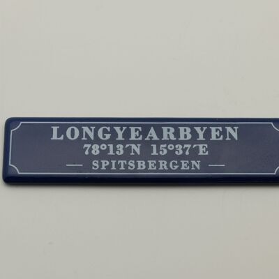 Rechteckiger Kühlschrank-Emaille-Magnet 8x2 cm | Spitzbergen