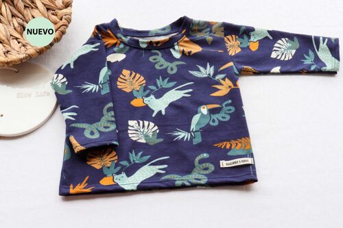 Camiseta Manga Larga Sirio Safari Animals Navy