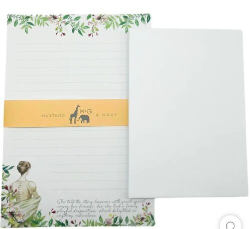 Jane Austen Quote Lined Writing Paper Compendium