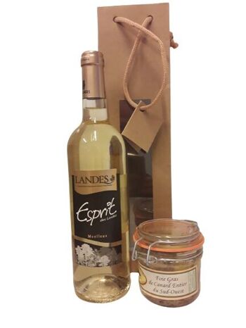 coffret Vin blanc et foie gras