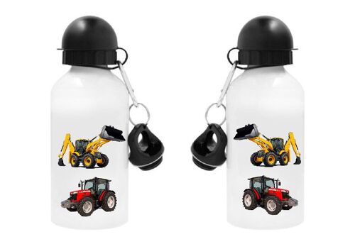 Gourde Aluminium 500 ml enfant " tracteur"