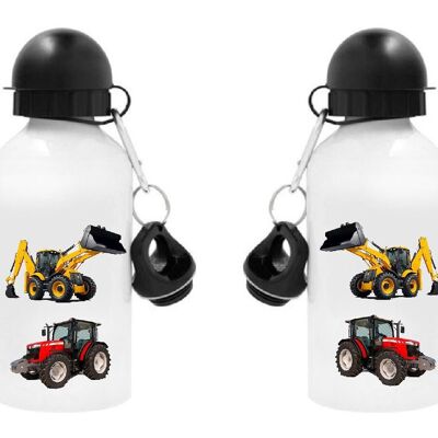 Gourde Aluminium 500 ml enfant " tracteur"